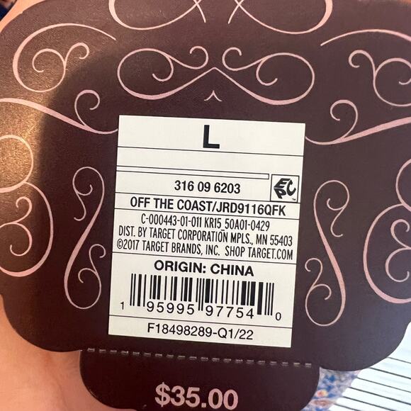 KNOX ROSE Women's L Off The Coast Tiered Midi Peasant Dress NWT Multi Floral - Picture 12 of 16